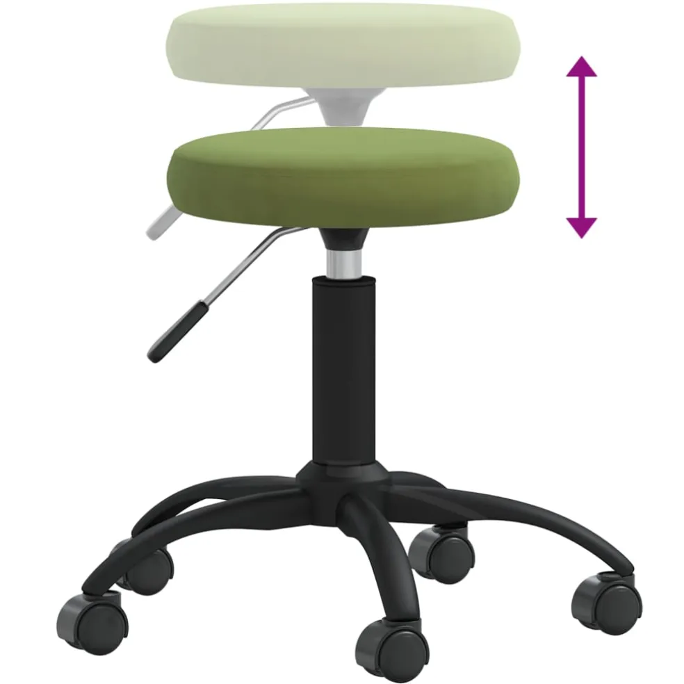 vidaXL Massagekruk fluweel lichtgroen