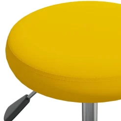 vidaXL Massagekruk fluweel mosterdgeel