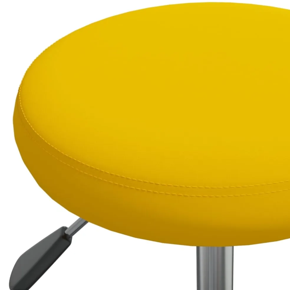 vidaXL Massagekruk fluweel mosterdgeel