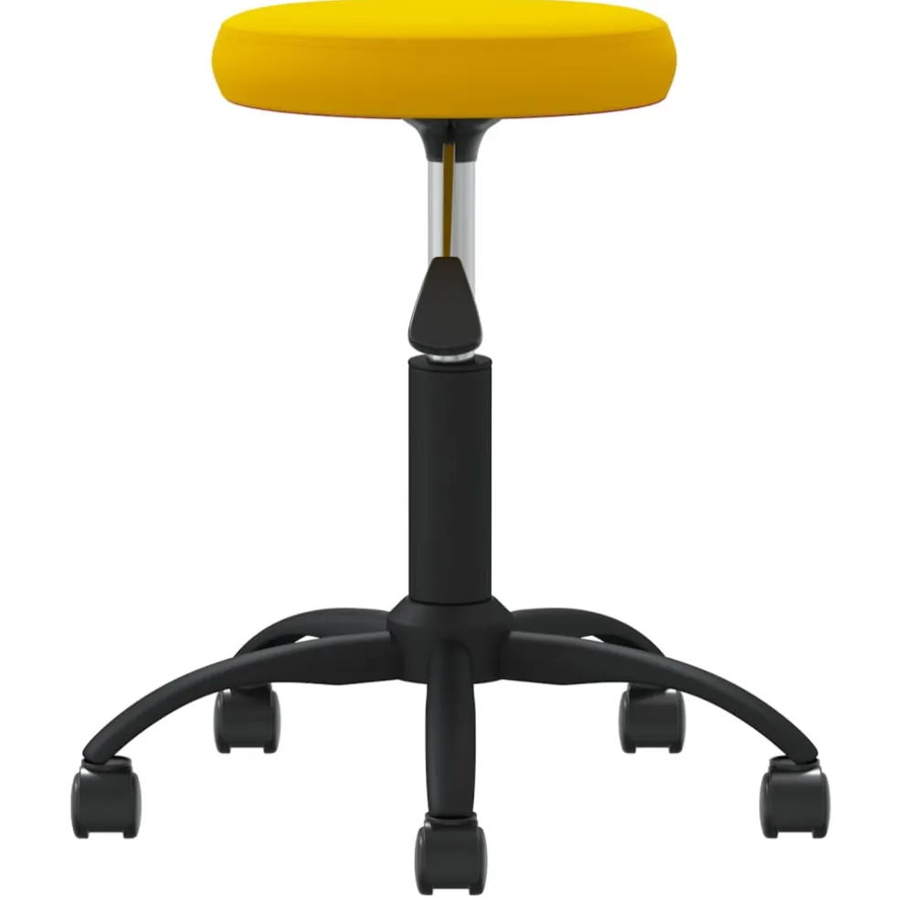 vidaXL Massagekruk fluweel mosterdgeel