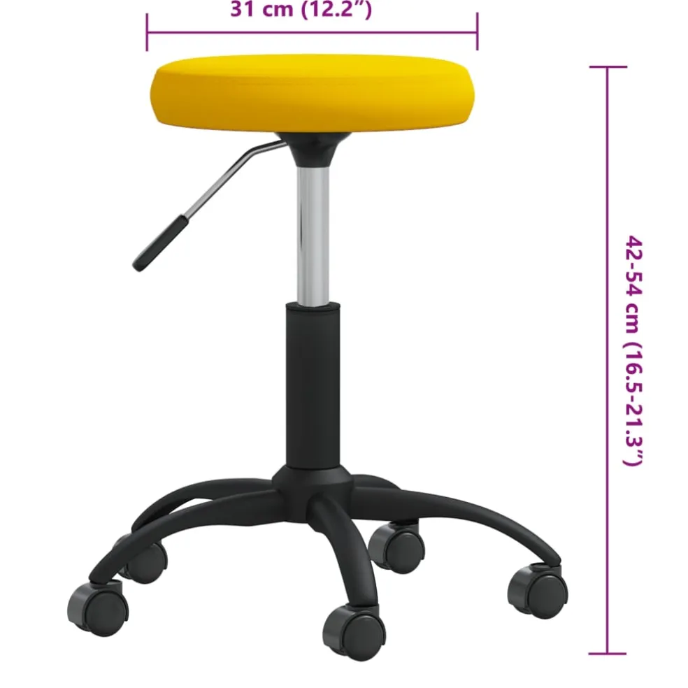 vidaXL Massagekruk fluweel mosterdgeel