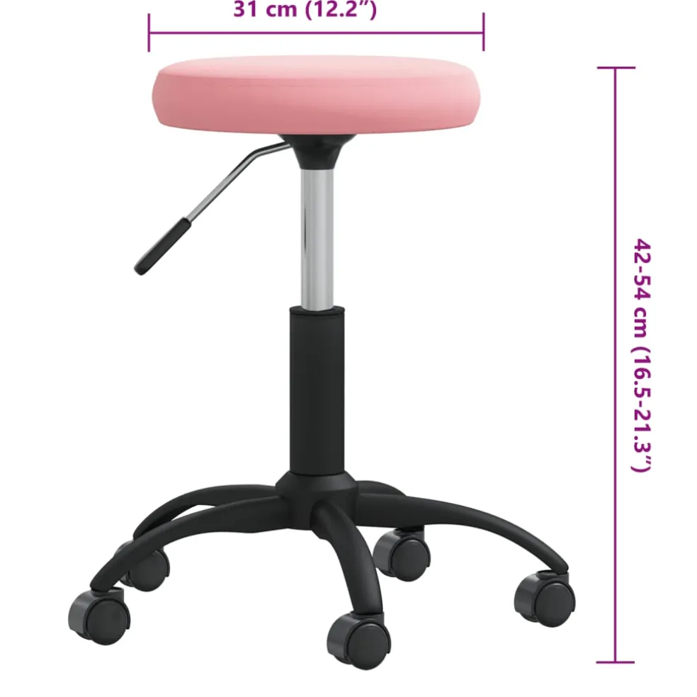 vidaXL Massagekruk fluweel roze