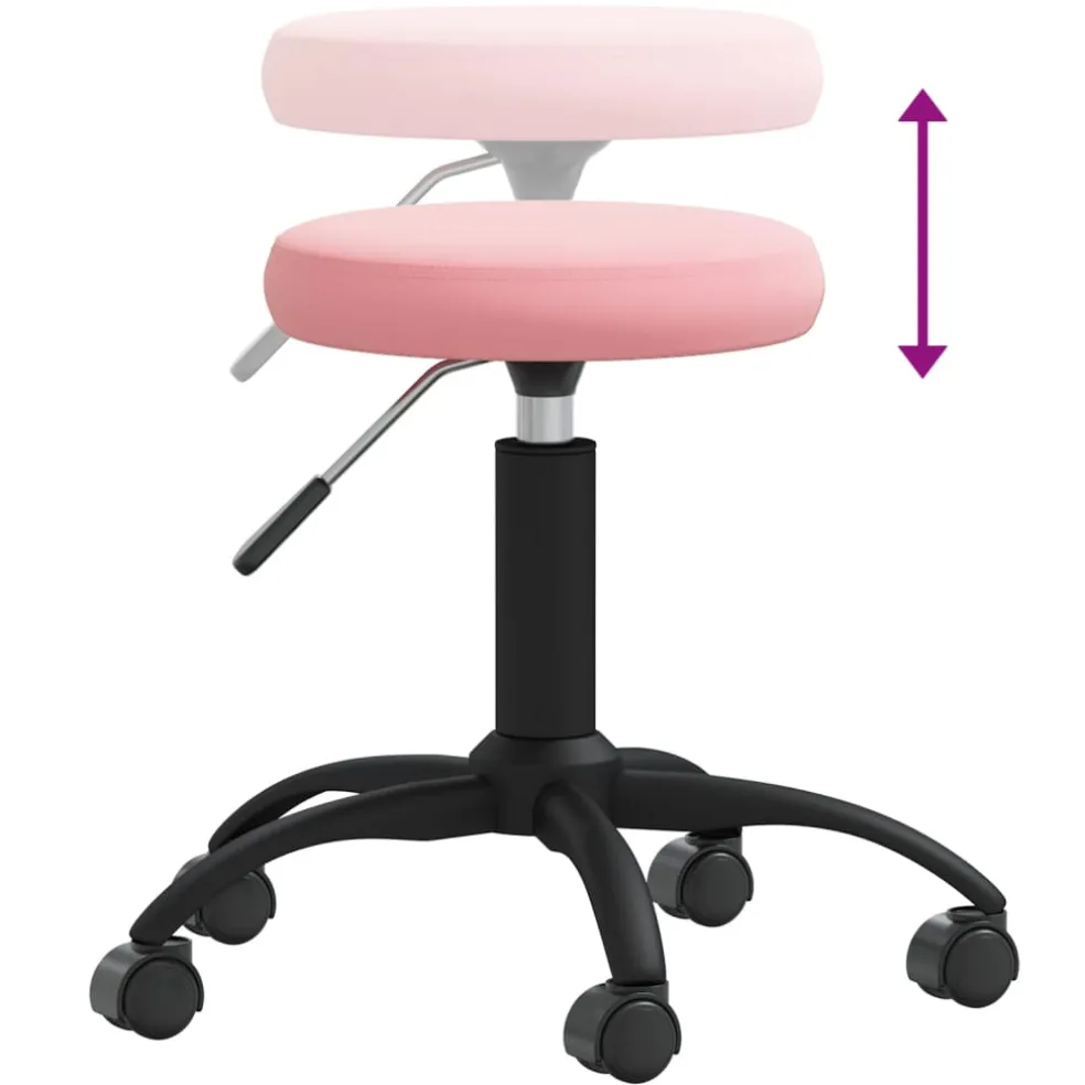 vidaXL Massagekruk fluweel roze
