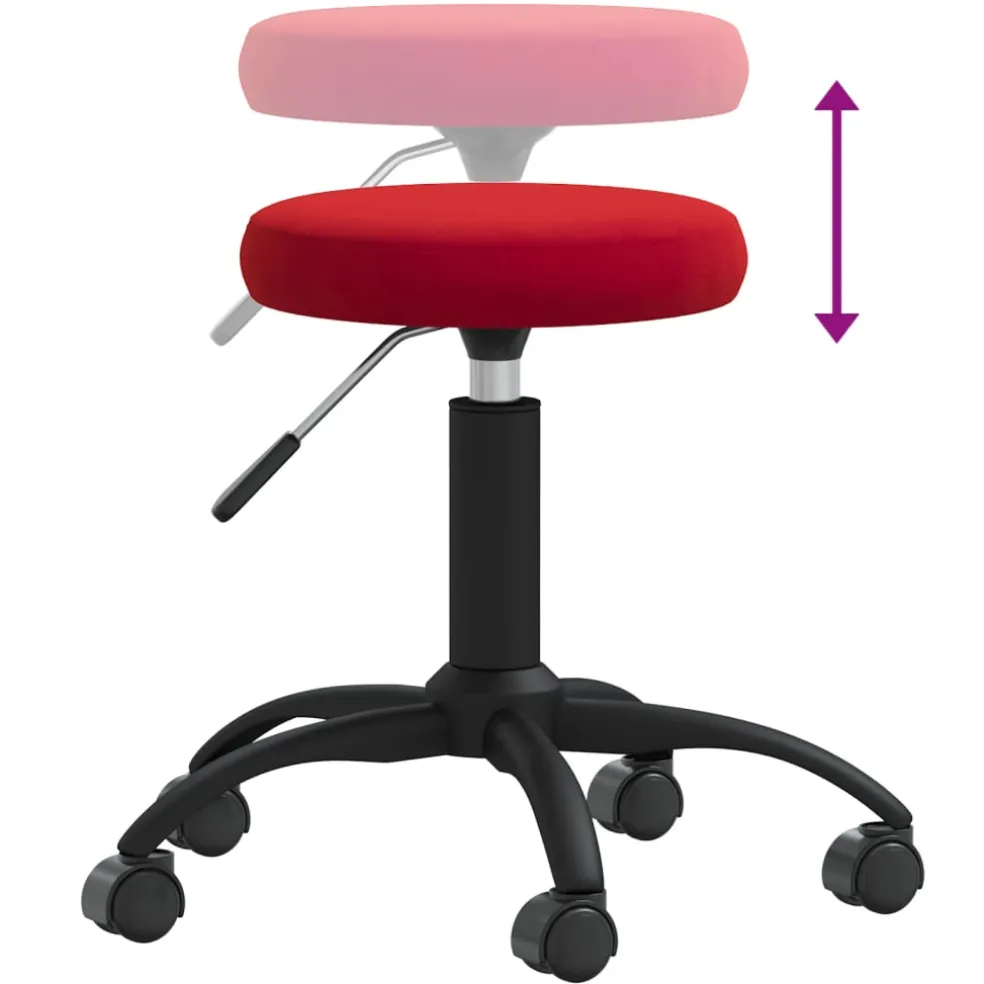 vidaXL Massagekruk fluweel wijnrood