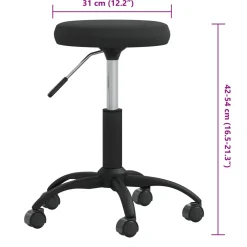 vidaXL Massagekruk fluweel zwart
