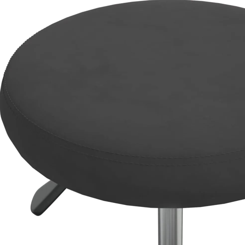 vidaXL Massagekruk fluweel zwart
