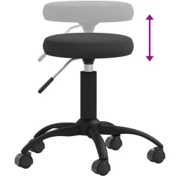 vidaXL Massagekruk fluweel zwart