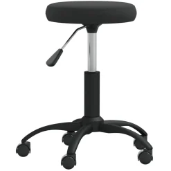vidaXL Massagekruk fluweel zwart