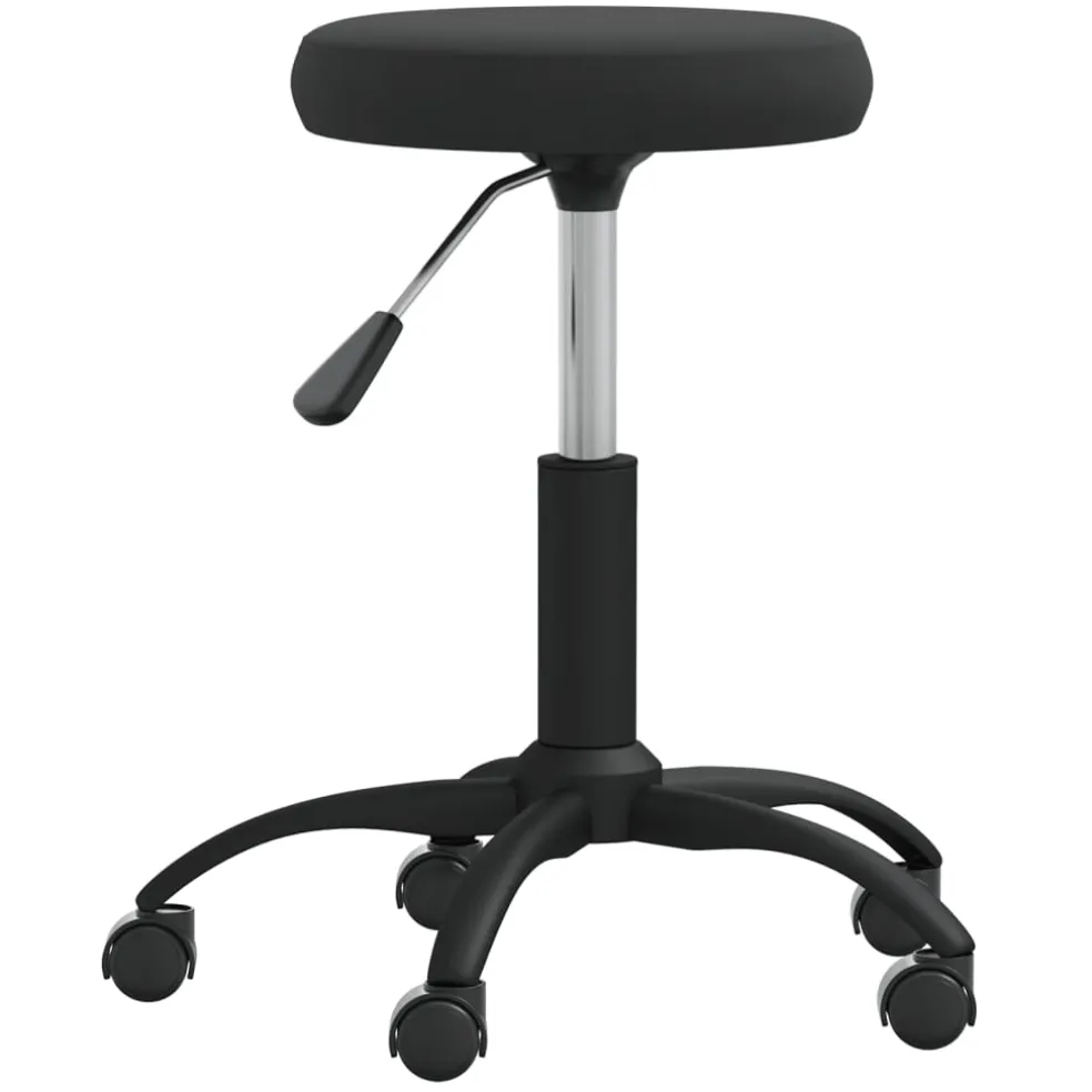 vidaXL Massagekruk fluweel zwart