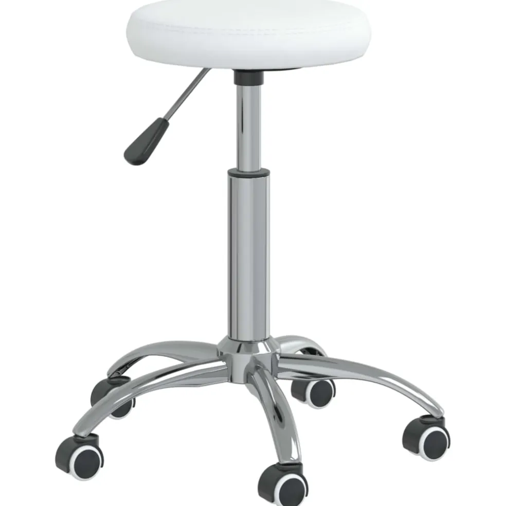 vidaXL Massagekruk kunstleer wit