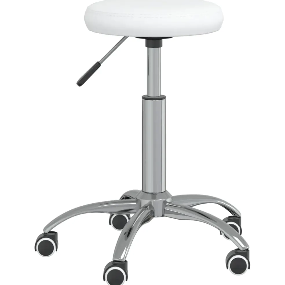vidaXL Massagekruk kunstleer wit