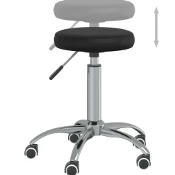 vidaXL Massagekruk kunstleer zwart