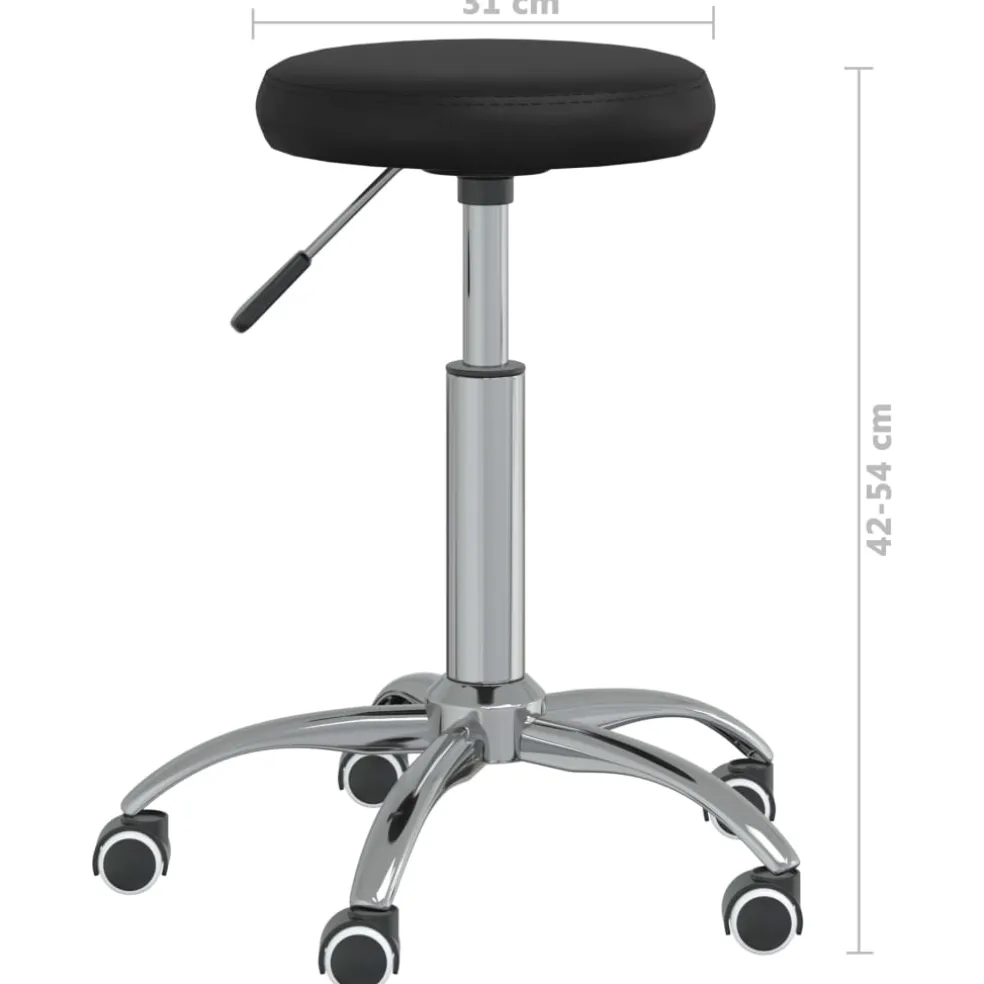 vidaXL Massagekruk kunstleer zwart