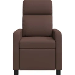 vidaXL Massage Recliner Bruin Kunstleer
