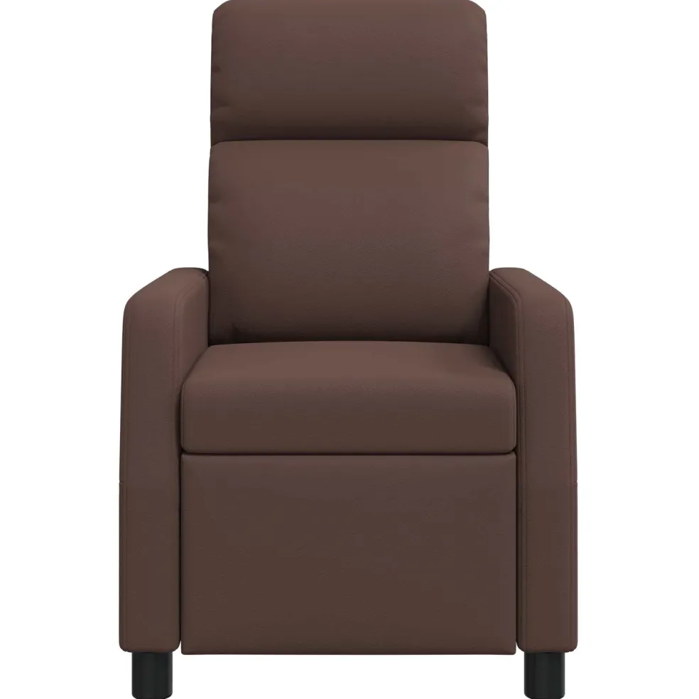 vidaXL Massage Recliner Bruin Kunstleer