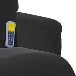 vidaXL Massage Recliner Stoel Zwart 91 x 71 x 105 cm Fluweel
