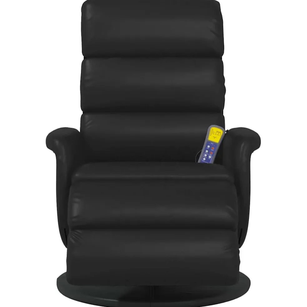 vidaXL Massage Recliner Stoel Zwart 71 x 98 x 106 cm Nep Leer