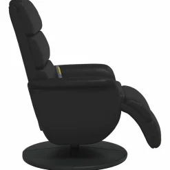 vidaXL Massage Recliner Stoel Zwart 71 x 98 x 106 cm Nep Leer