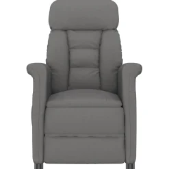 vidaXL Massagestoel Donkergrijs 96.5 x 70.5 x 95 cm Microvezel