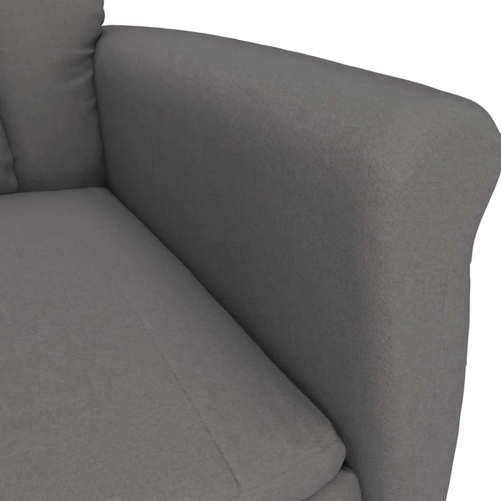 vidaXL Massagestoel Donkergrijs 96.5 x 70.5 x 95 cm Microvezel