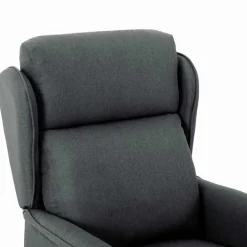 vidaXL Massagestoel Donkergrijs 93.5 x 67.5 x 101.5 cm Stof