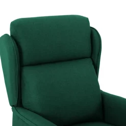 vidaXL Massagestoel Donkergroen 93.5 x 67.5 x 101.5 cm Stof