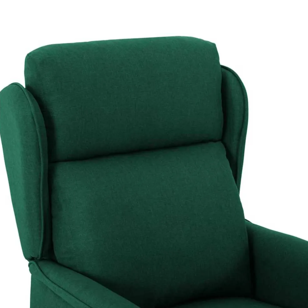 vidaXL Massagestoel Donkergroen 93.5 x 67.5 x 101.5 cm Stof