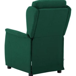 vidaXL Massagestoel Donkergroen 93.5 x 67.5 x 101.5 cm Stof
