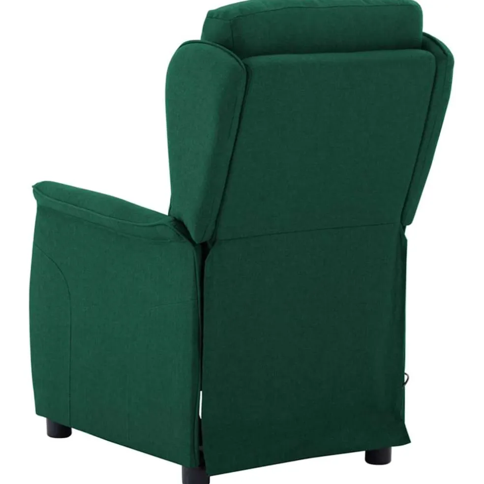 vidaXL Massagestoel Donkergroen 93.5 x 67.5 x 101.5 cm Stof
