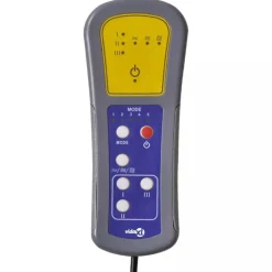 vidaXL Massagestoel elektrisch stof taupe