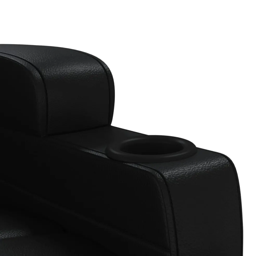 vidaXL Massagestoel elektrisch stof taupe