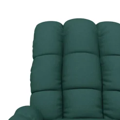 vidaXL Massagestoel elektrisch verstelbaar stof donkergroen