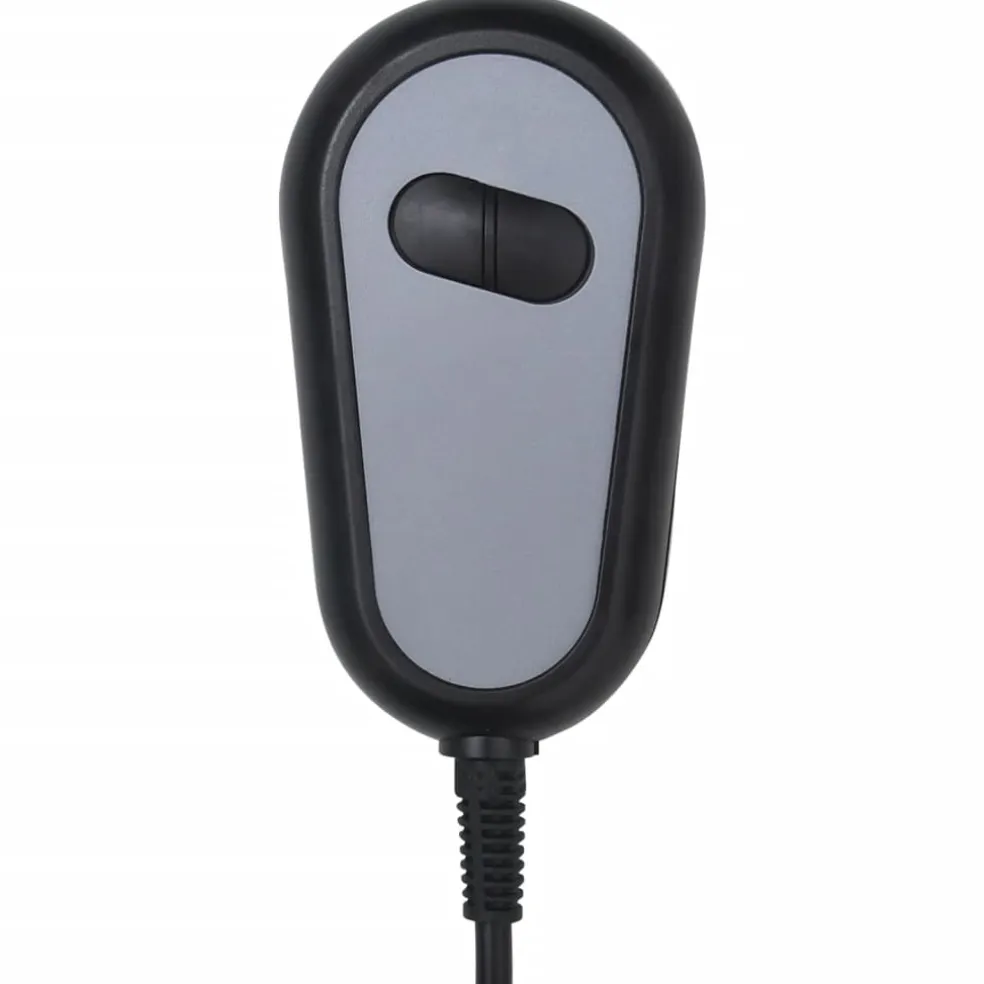 vidaXL Massagestoel elektrisch stof donkergrijs
