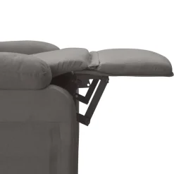 vidaXL Massagestoel elektrisch stof donkergrijs