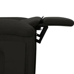 vidaXL Massagestoel elektrisch stof zwart