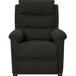 vidaXL Massagestoel elektrisch stof zwart