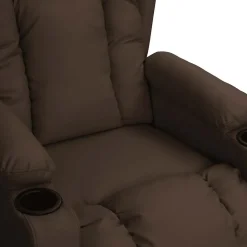 vidaXL Massagestoel elektrisch kunstleer bruin