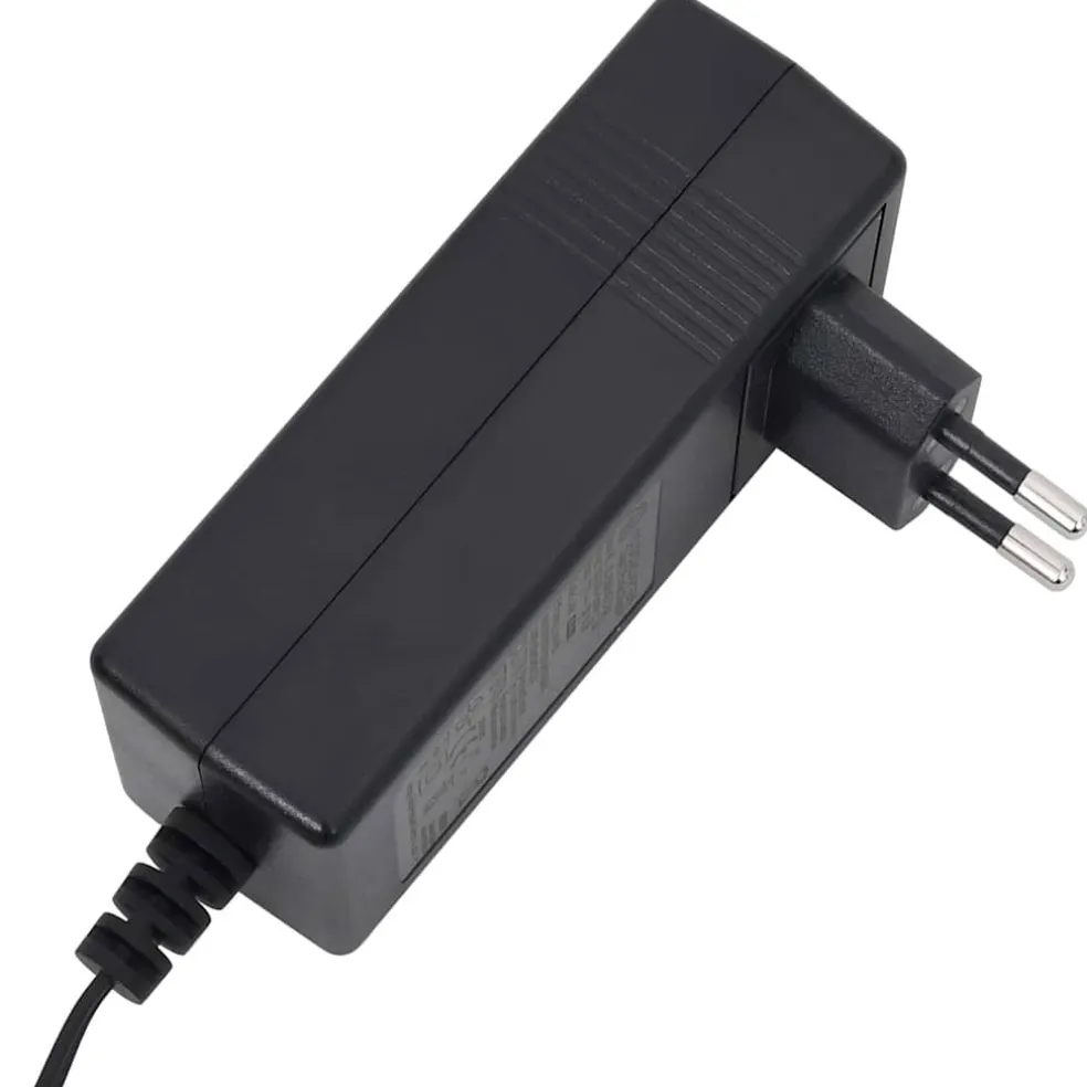 vidaXL Massagestoel elektrisch stof donkergrijs
