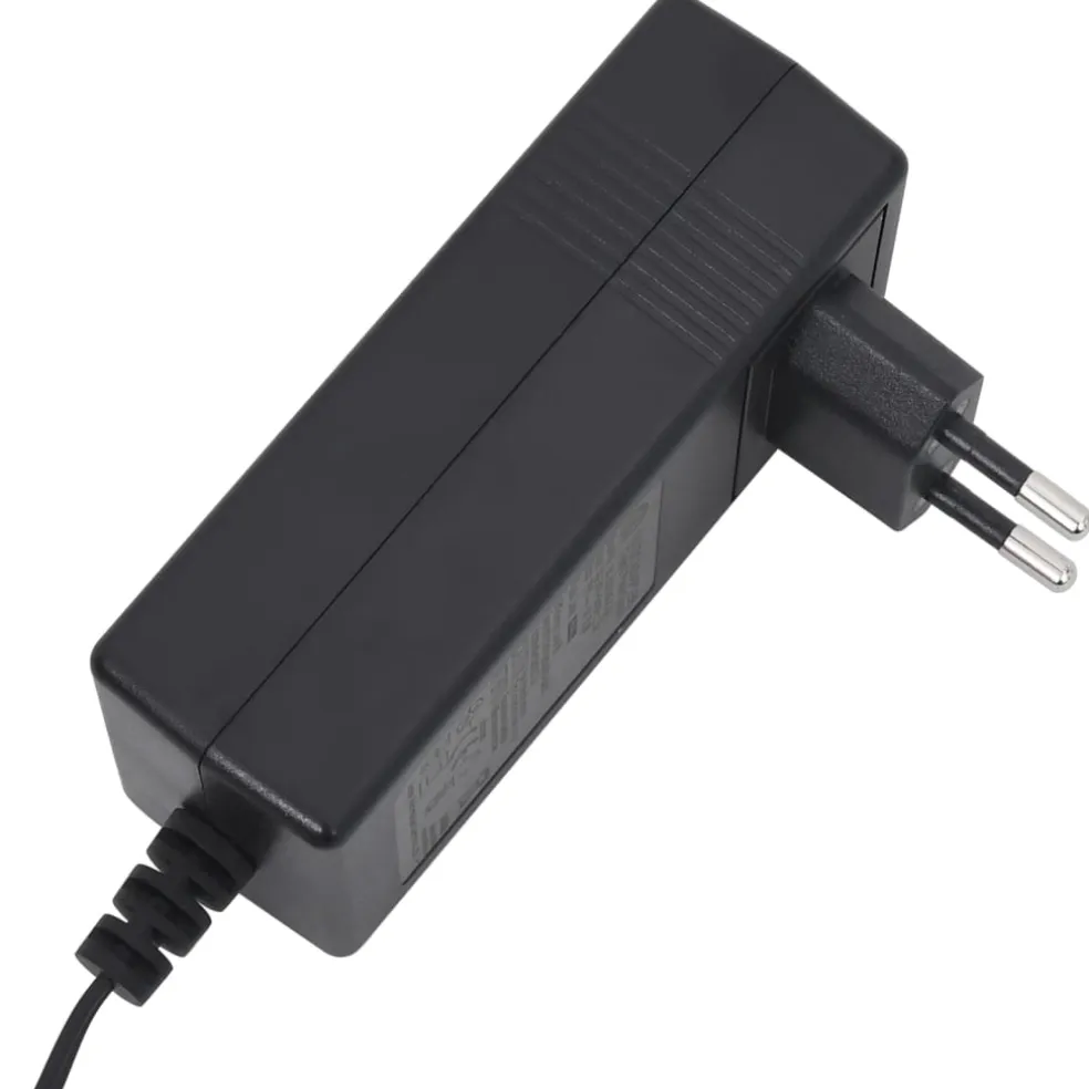 vidaXL Massagestoel elektrisch stof donkergrijs