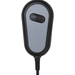 vidaXL Massagestoel elektrisch stof donkergrijs