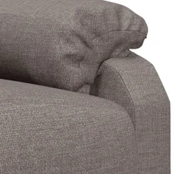 vidaXL Massagestoel elektrisch stof taupe