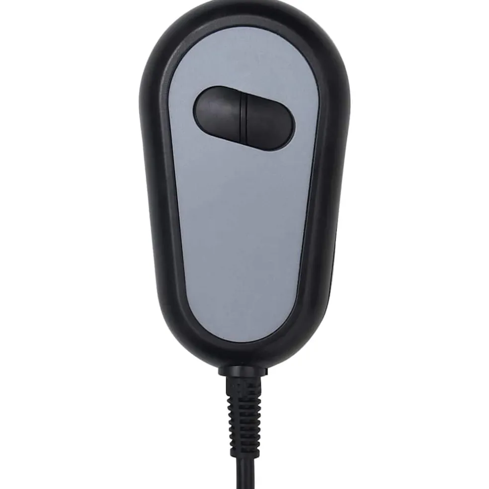 vidaXL Massagestoel elektrisch stof zwart