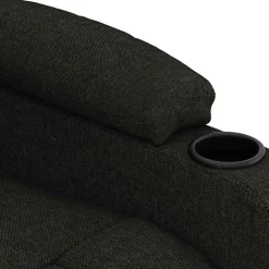 vidaXL Massagestoel elektrisch stof zwart
