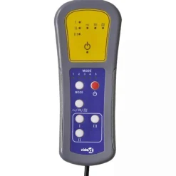vidaXL Massagestoel elektrisch verstelbaar fluweel blauw