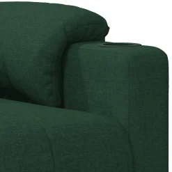 vidaXL Massagestoel elektrisch verstelbaar stof donkergroen