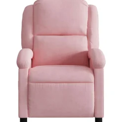 vidaXL Massagestoel elektrisch verstelbaar fluweel roze