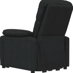vidaXL Massagestoel elektrisch stof donkergrijs