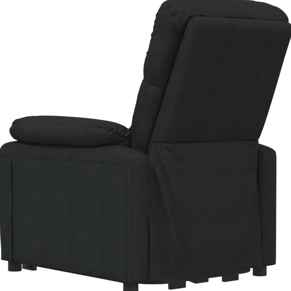 vidaXL Massagestoel elektrisch stof donkergrijs