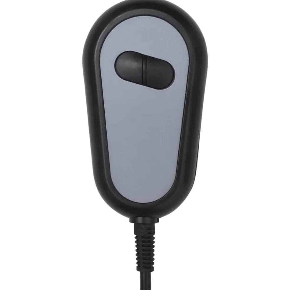 vidaXL Massagestoel elektrisch stof donkergrijs