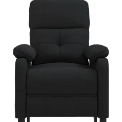 vidaXL Massagestoel elektrisch stof donkergrijs